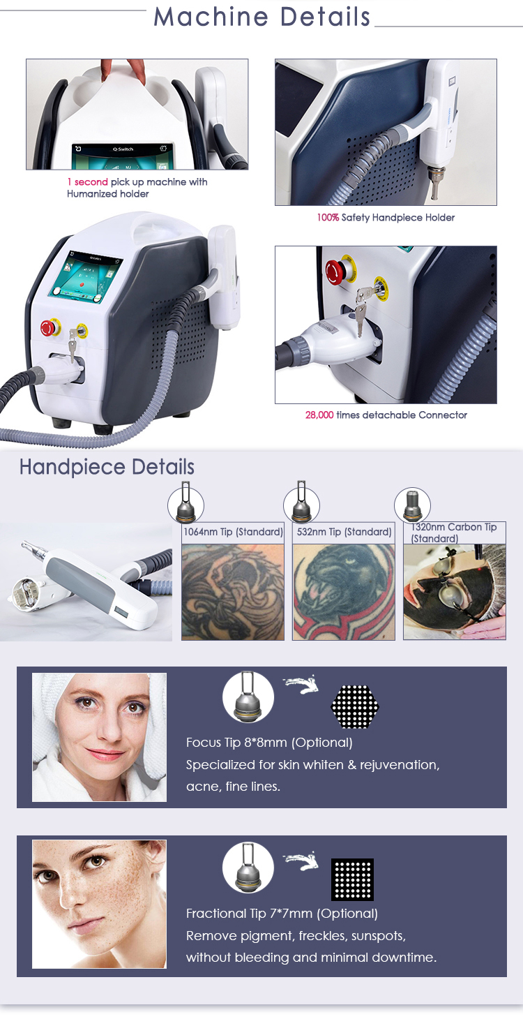 KES Best Blood Vessels Treatment Tattoo Removal Q Switched Nd Yag Laser
